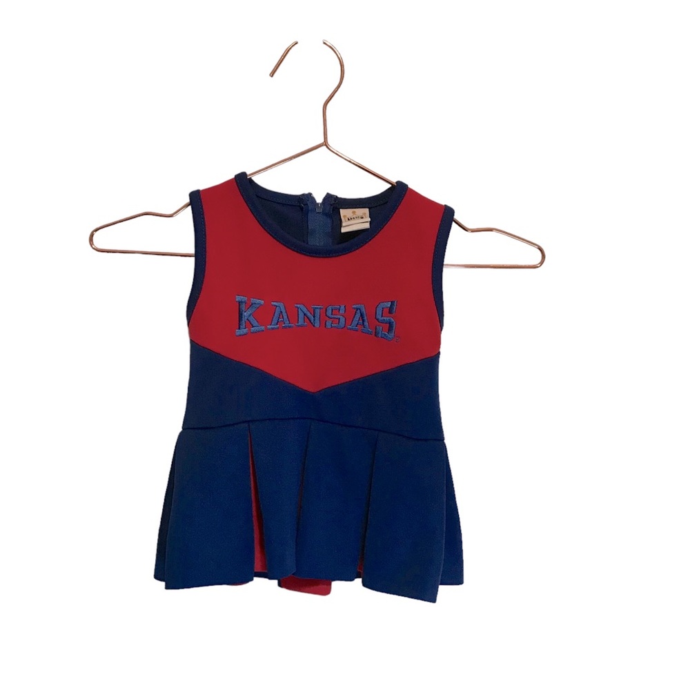 Little king Kansas Jayhawks one piece cheer dress size 12 months